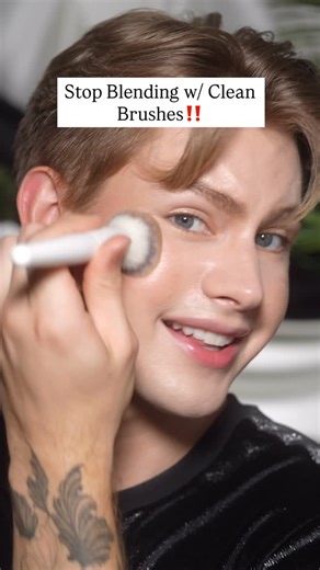 Are you dirty brush blending??👀Save this for later🥰 Here’s why dirty/primed brushes will give you a much more seamless blend🩵Credit to the stunning @katiejanehughes and all other MUAs teaching the brush priming technique! 👏- Here’s how I do it for the rest of your makeup! #makeuphacks #makeuptutorial #makeupbrushes | Trevor Barrett | Facebook