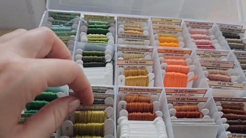 DMC Floss Embroidery Organization System Set: Printed Stitch Organizer - Etsy
