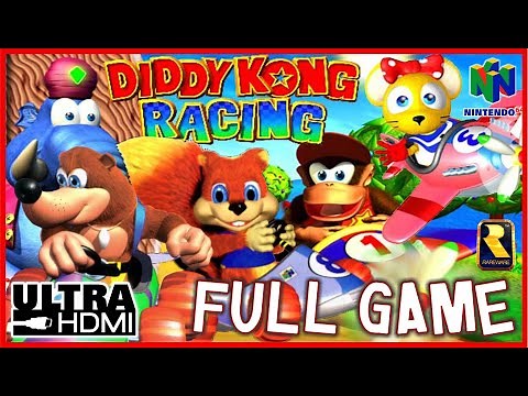 DIDDY KONG RACING [N64 UltraHDMI] Full Game 100% Walkthrough - No Commentary