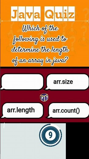 method for length of an array in java #java #javaprogramming #javamcq #javatutorial #shorts #short