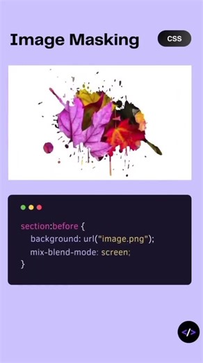 Image Masking with code 😯 #image #masking #coding #viral #trending #css #codemirror #csschopper