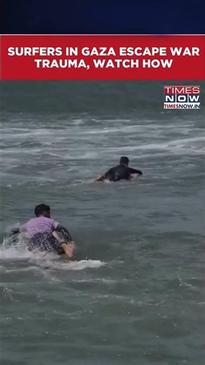 War-Torn Gaza Residents Turn To Surfing, Seek Rare Moments Of Joy| Watch #shorts