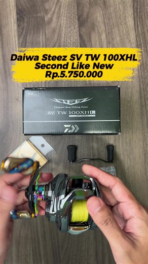 Daiwa Steez SV TW 100XHL — Second Like New, Lengkap Aksesoris