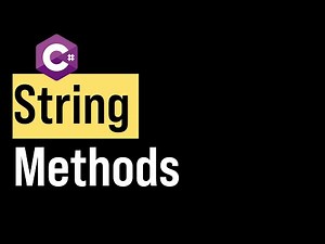 C# Métodos de Cadenas (String Methods)
