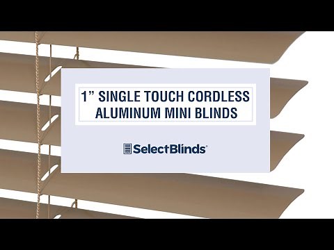 1" Single Touch Cordless Aluminum Mini Blinds from SelectBlinds.com
