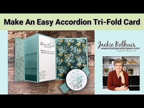 Want The Easy Steps To Make An Accordion Tri-Fold Card?