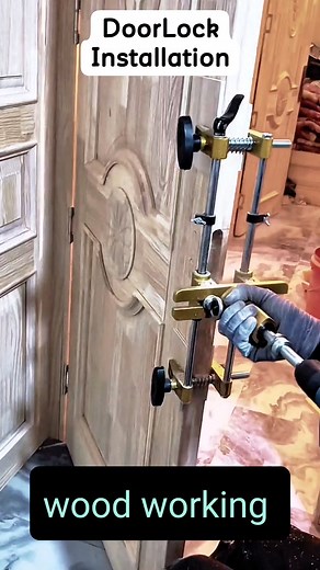 Perfect and Skilled Lock Fitting for Doors WOODWORKING IDEAS Woodworking DIY & Craft #LockFitting #DoorLockInstallation #Woodworking #SkilledWork #DIYFurniture | Wooden skills28