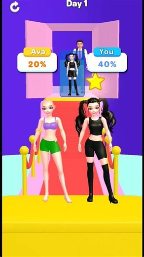 Doll Dress Up Runner 3D (Gameplay) #1 #doll #casualgames #shorts #funny
