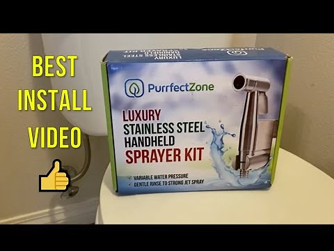 Step-by-step Install PurrfectZone handheld sprayer aka bidet