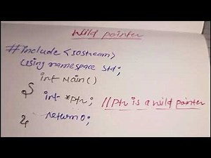 What is wild Pointer in C/C++.