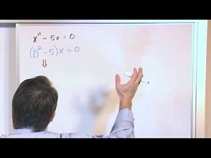 Homogeneous Linear ODE - Constant Coefficients and Real Roots