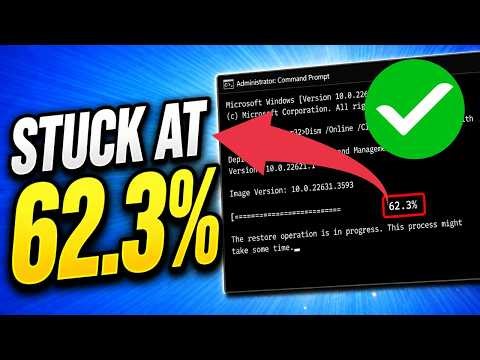 How To Fix DISM Restore Health Scan Stuck at 62.3%