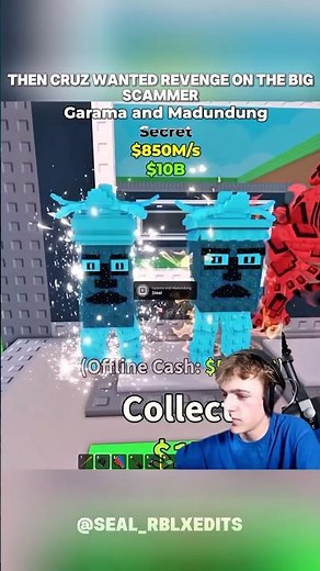 Cruz Gets His Revenge On A Scammer.. ☠️ || #roblox #shorts #cruz #stealabrainrot