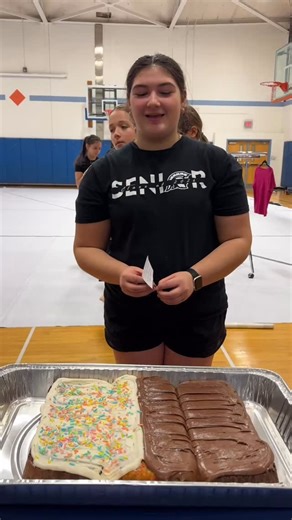 ESM Varsity with our 2025 guard accomplishments 🧡💙 Thanks to our senior Payton for making 3 cake flavors at everyone’s request! | Mid York Color Guard Circuit