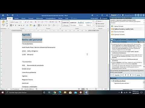 Jasperactive - Word 2016 - Lección 3 - Aplicar formato a caracteres