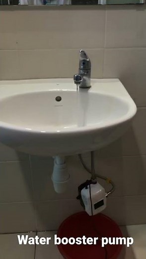 Water booster pump. Shower or basin