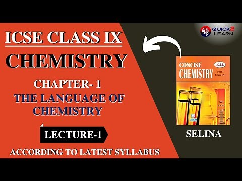 ICSE IX CHEMISTRY CH-1(THE LANGUAGE OF CHEMISTRY)|icseclassixchemistry|icse9chemistry|LECTURE-1
