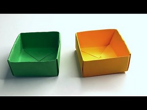 Easy Origami Masu Box & Lid Tutorial - Origami Artistry