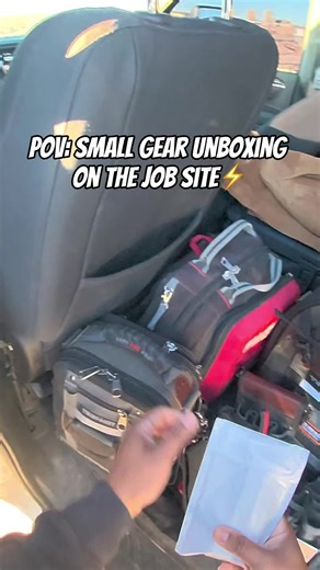 POV: Small gear unboxing‼️ highly recommend if you wear a hard hat at work⚡️ #electrician #gear #tools #construction #unboxingvideo