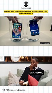 800K views · 7.4K reactions | iPhone X VS Galaxy S8 water freeze test, who is survive ? #samsung #galaxy #iphone #iphonex #galaxys8 #comparison #waterfreeze #greenscreen | Mr. Endonesa | Facebook