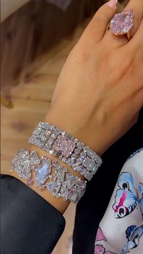 Fancy Pink Diamonds | Shield-Cut Ring & Two Diamond Bracelets 2026#pinkdiamond #highjewelry #diamond