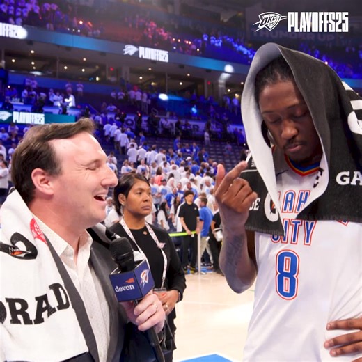 Trust runs deep in OKC 🤝 JDub and Nick Gallo catch up postgame 🎤 | Oklahoma City Thunder