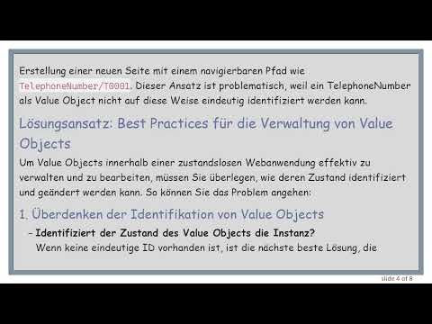 Verständnis von Entities und Value Objects in Webanwendungen: Best Practices