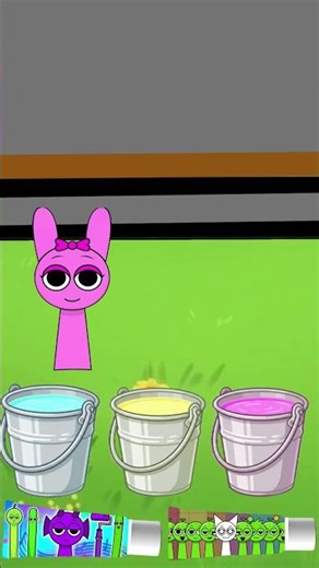 Sprunki Chellenge colors Bucket water Multicolored Like And subscribe #incrediboxstyle #animation#