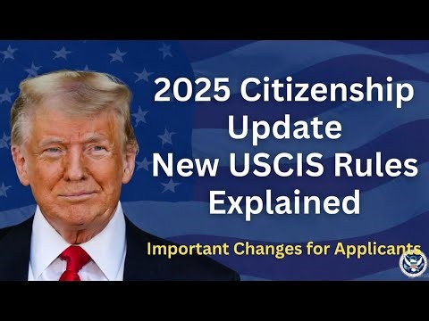 US Citizenship 2025: New Good Moral Character Rules EXPLAINED | Apply Before Changes Hit!