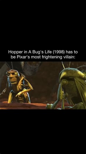Movies, TV Shows, & Film News. on Instagram: "Hopper was a villain who perfectly embodies a dictator terrified of the day the people realize they outnumber him. 🎥 A Bug’s Life (1998) 🍿 Watch on Disney+ #moovies"