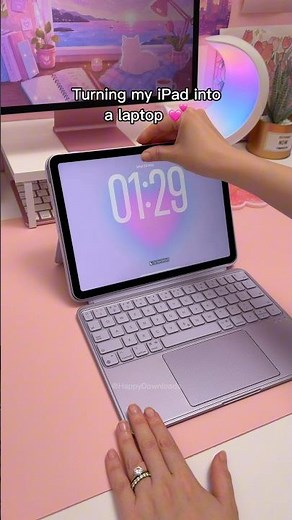 Turning my iPad into a laptop 💕 | iPad accessories | keyboard case