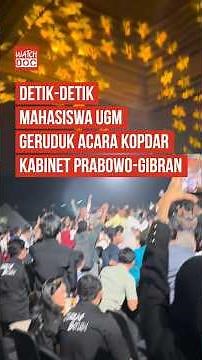 Detik-detik Mahasiswa UGM Geruduk Acara Kopdar Kabinet Prabowo-Gibran
