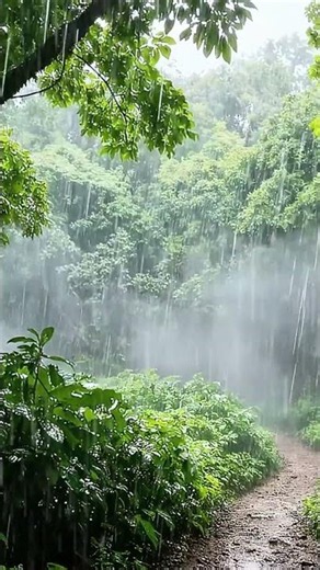 Rain Sounds on Leaves for Insomnia Relief 🌿🌧️ #whitenoise #insomniarelief