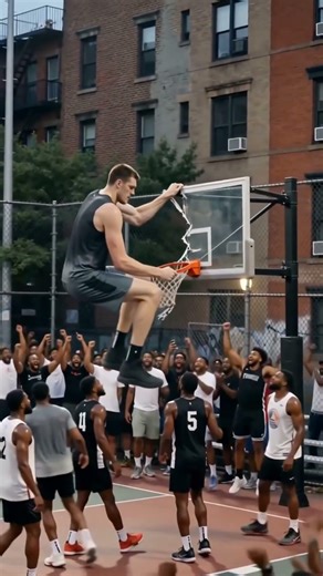 The backboard was never the same! 🏗️💥