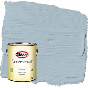 Glidden Fundamentals Chambray / Blue, Flat Interior Paint, 1 Gallon