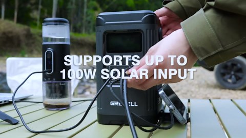 240W Portable Power Station 154Wh/48000mAh, 100W USB-C PD(Dual Way) LiFePO4 Battery Power Bank Station, 7 ports Solar Generator with LED and Stand for Camping, Home, Travel(Wall Charger Not Included)