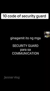 10 code of security guard.👊👊 Phonetic alphabet.! | Janmar Vlog