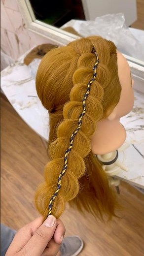 5 stand braid tutorial ✨#hairstyle #braid #hairstyles #indianhairstyles #braidhairstyle #shorts