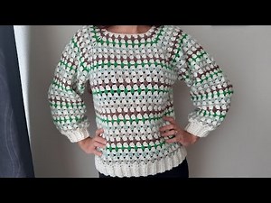 crochet sweater making