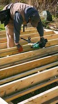 (Mostly) Salveged Shed Build, The Floor (Part 1)