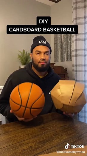 DIY Cardboard Basketball 🏀🔥 #MotivatedByMylan #diy #basketball