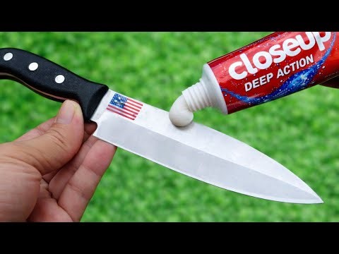 The secret to sharpening knives as sharp as a razor. No grindstone needed!