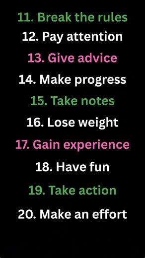 20 Most Common Collocations (Easy & Useful) #englishforbeginners #englishlanguage #collocations