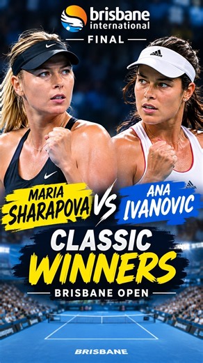 Ana Ivanovic vs Maria Sharapova 🔥 | Brisbane 2015 Classic Winners | #tennisshorts