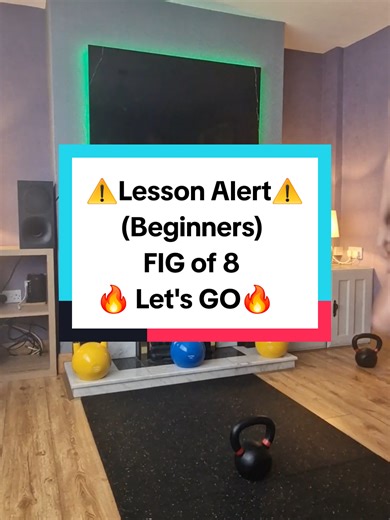 Kettlebell beginner movement 'FIG OF 8' Try this out, practice the movement, add the weight. Trust the process😉# #kettlebelltraining #ladiesworkoutfromhome #kettlebellsforbeginners #kettleman #tiktokfit