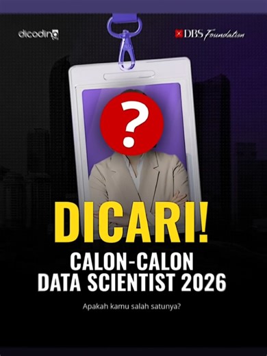program beasiswa pelatihan coding dari DBS Foundation dan Dicoding. Daftar Segera di sadacom.vercel.app (cek bagian news) #python #beasiswa #dicoding #dbs #codingcamp