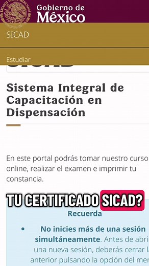 Examen #sicad Agosto 👋🤓