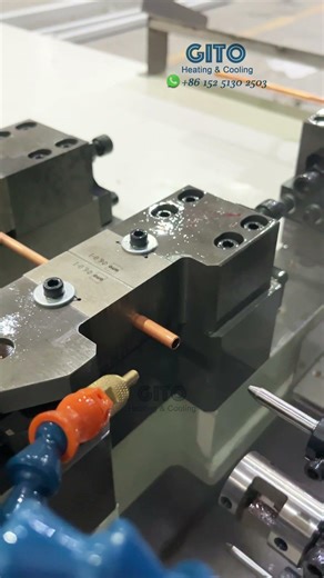 Copper Tube End Forming, Expansion & Trimming All in One