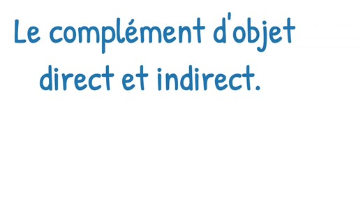 Le complément d'objet direct et indirect. المفعول به المباشر وغير المباشر. #أساسيات اللغة الفرنسية للمبتدئين 👇 | تعلم اللغة الفرنسية ببساطة