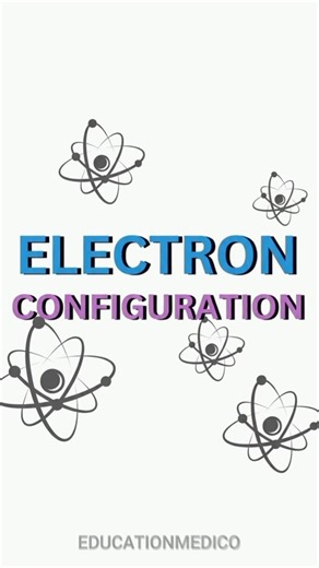 Electronic configuration complete in one video easy #electron #configuration #animation #chemistry